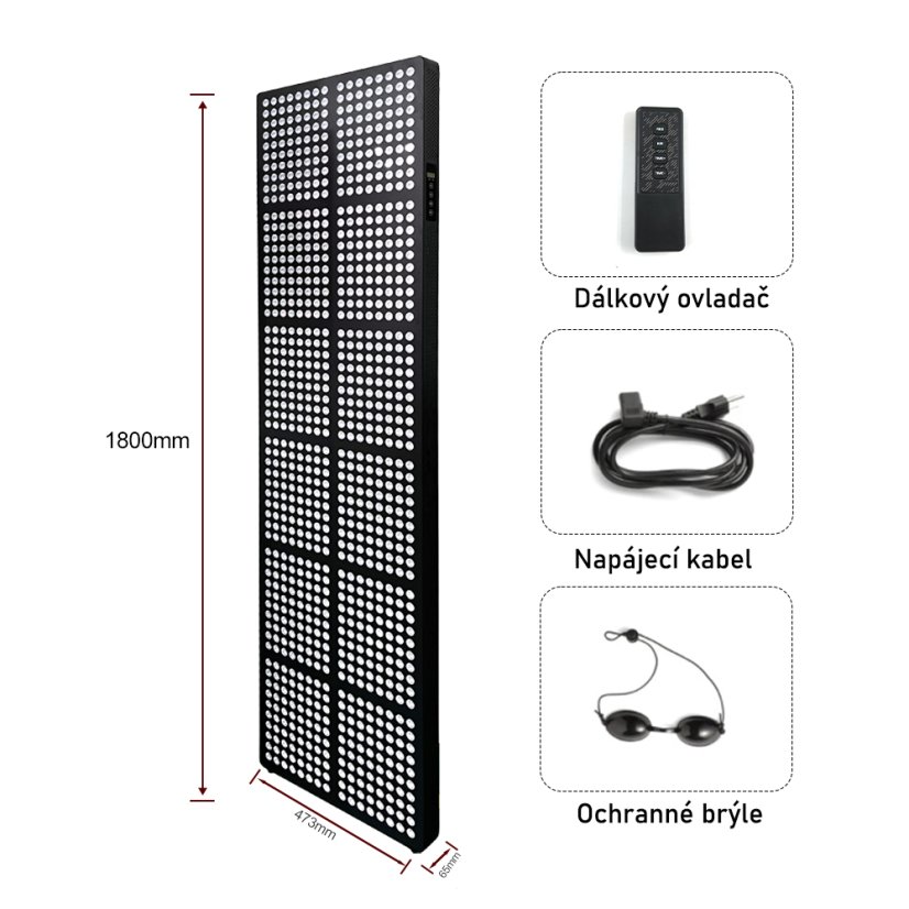 Příslušenství k RLT panelu VitaMax 1.1 se 7 vlnovými délkami