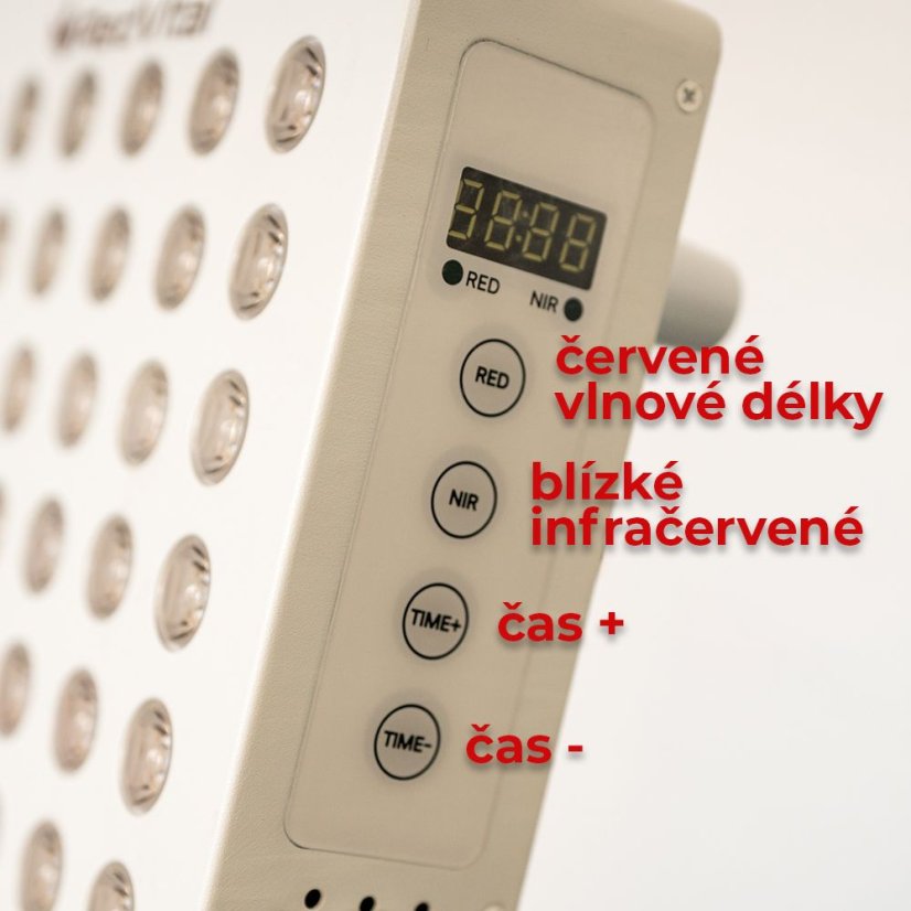 Snadné ovládání bílého panelu VitaStart 1.1