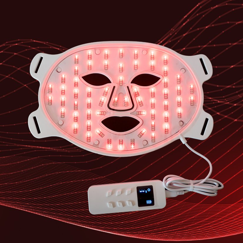 Bílá LED maska pro krásnou pleť bez vrásek