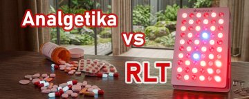 Analgetika vs terapie červeným světlem