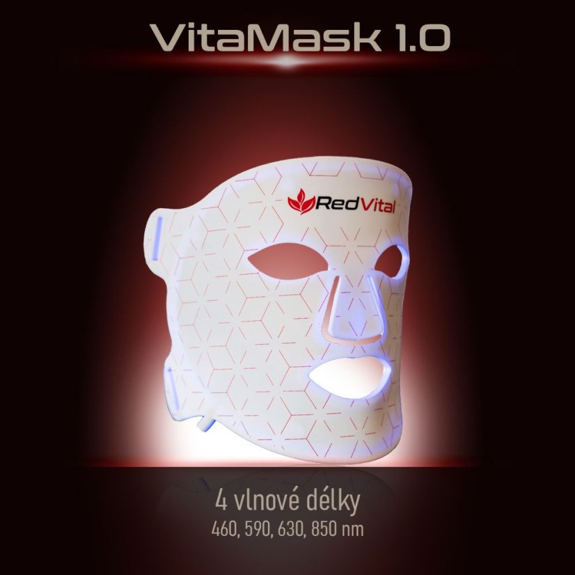 Bílá VitaMask 1.0: terapie pro redukci vrásek