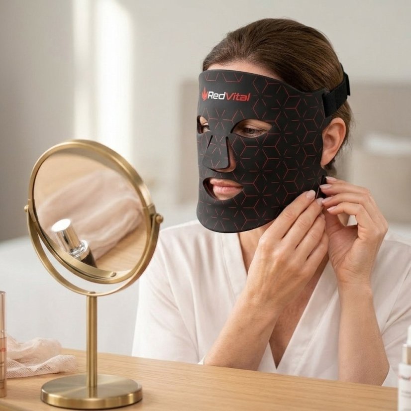 VitaMask 1.0: Světelná terapie pro redukci vrásek a omlazení tváře